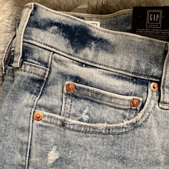 GAP Slim High Rise Straight Leg Jean Petite - Picture 6 of 8